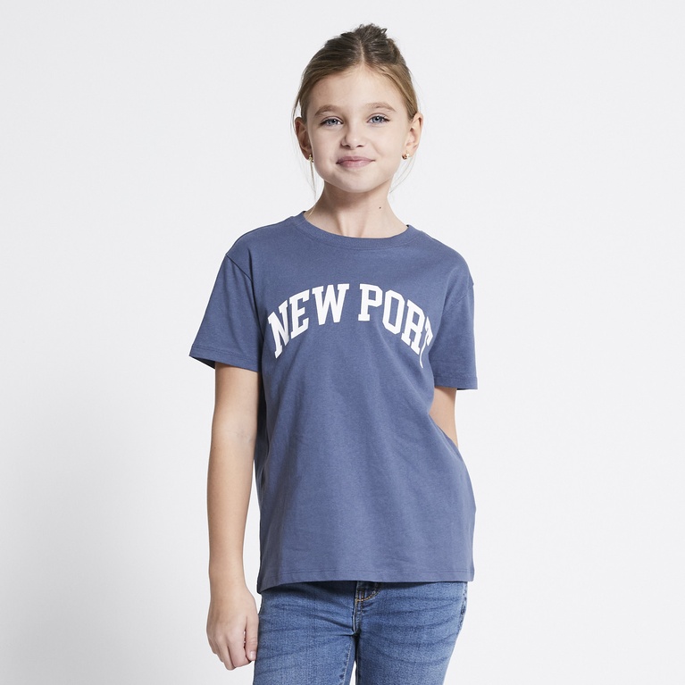 Printed tee "Dusty star" Blue